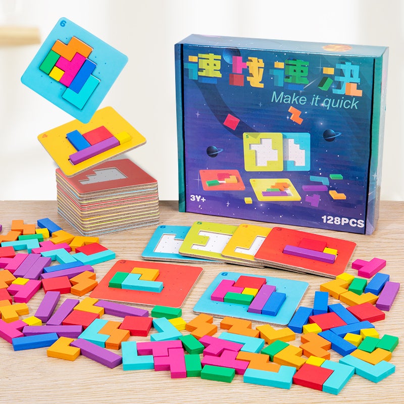 Tiktok-Style Quick Battle Puzzle Parent-Child Two-Player Focus Battle Building Block Educational Thinking Training Toy - Image 4